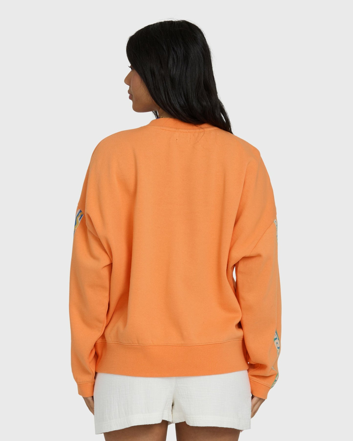 Billabong Women's Palm Crewneck Sweatshirt - Tangerine