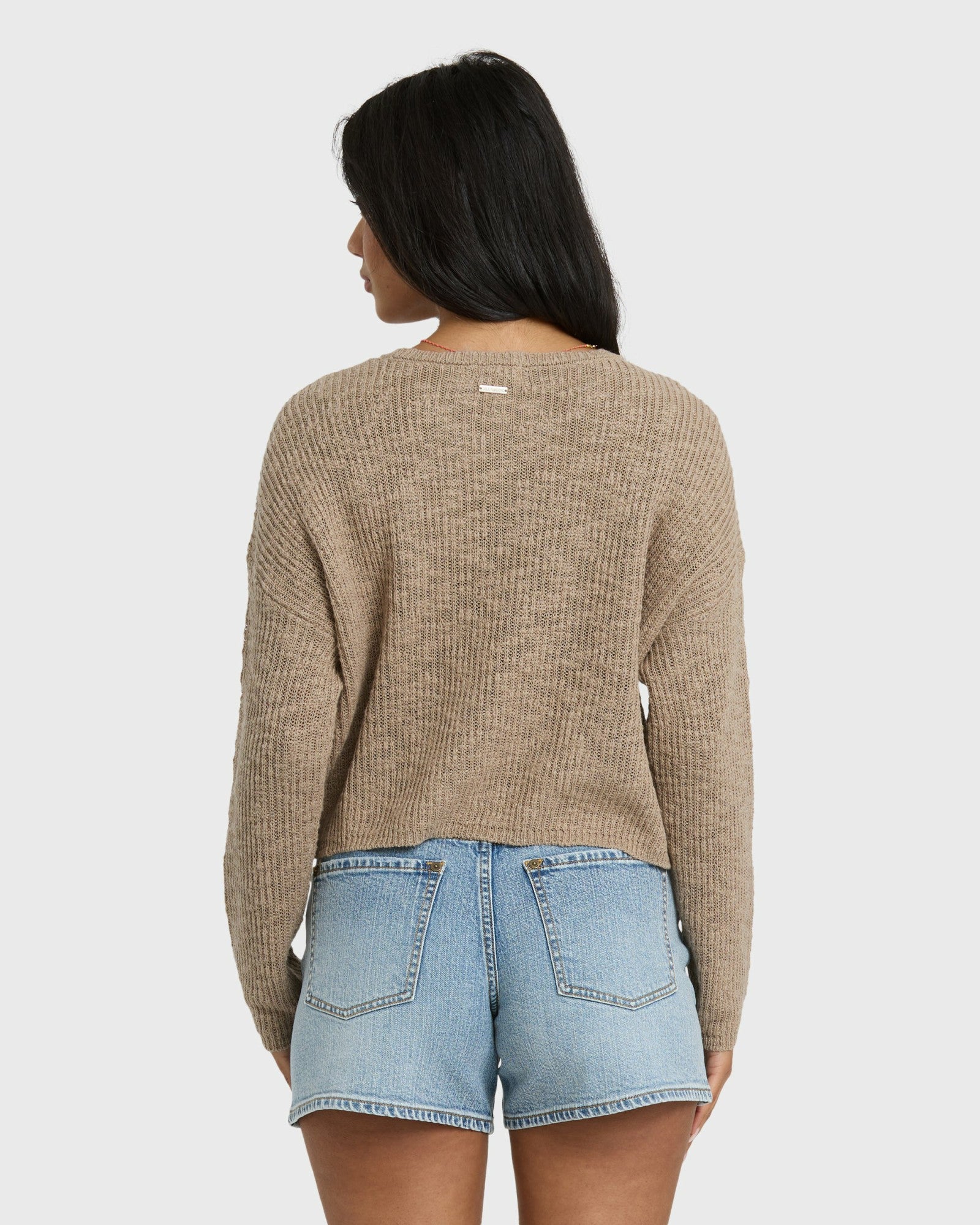 Billabong Women's Daze Time Crewneck Sweater - Oatmeal
