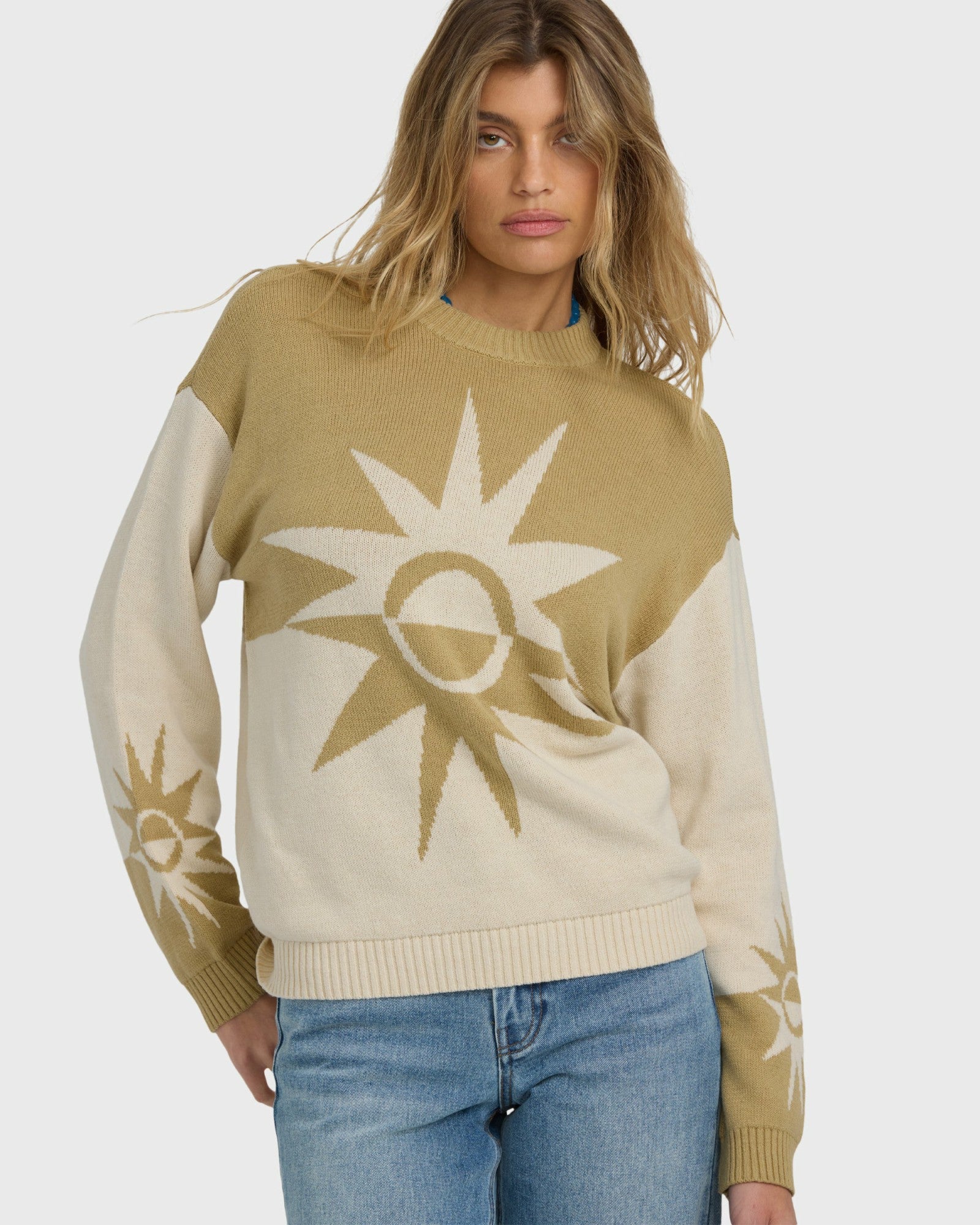 Billabong Women's Reverse Heat Sweater - Green Ash