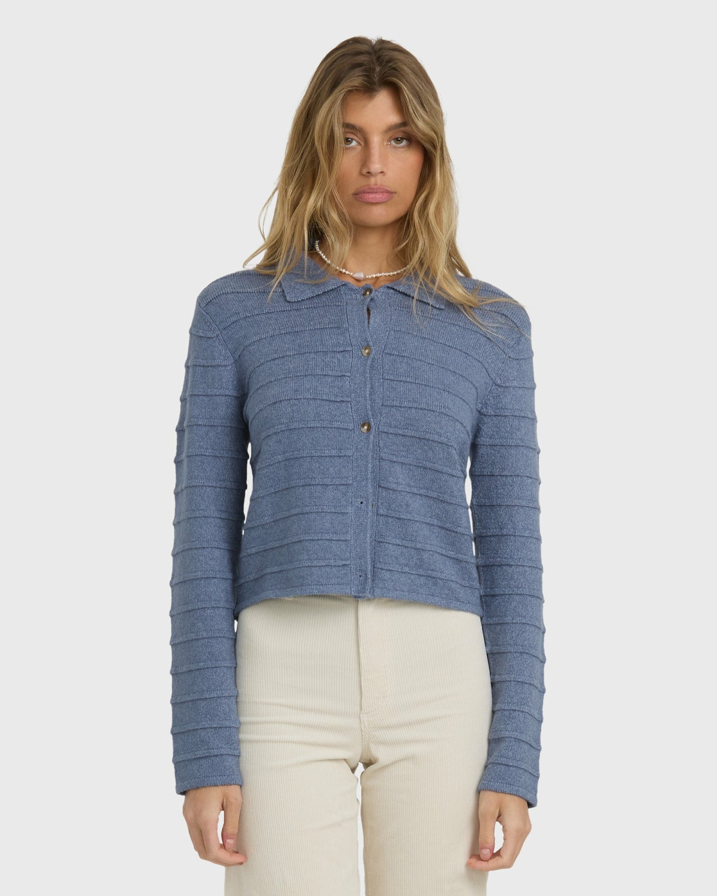 Billabong Women's Ayla Sky Sweater - Stone Blue