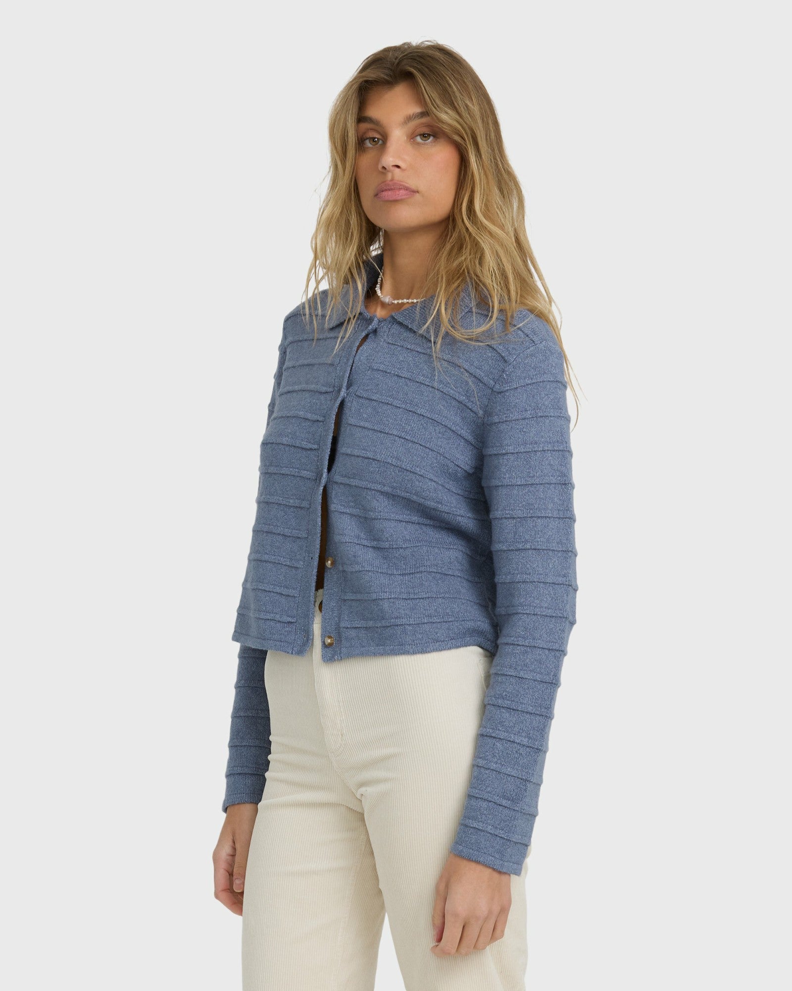 Billabong Women's Ayla Sky Sweater - Stone Blue