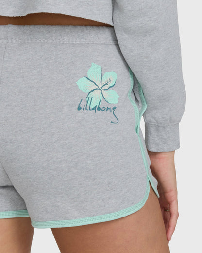 Billabong Women's Palmer Fleece Shorts - Heather Gray