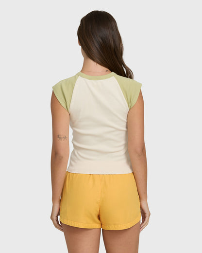 Billabong Women's Road Trippin Elastic Waist Shorts - Sun Kissed