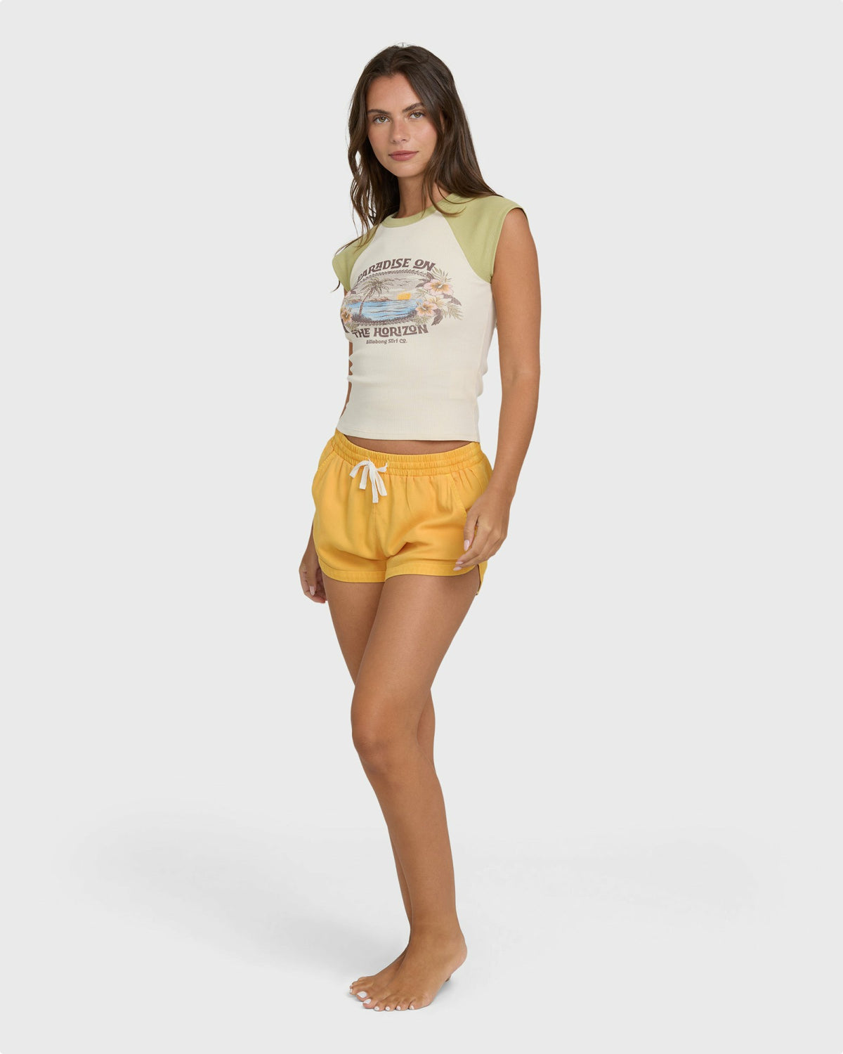 Billabong Women's Road Trippin Elastic Waist Shorts - Sun Kissed