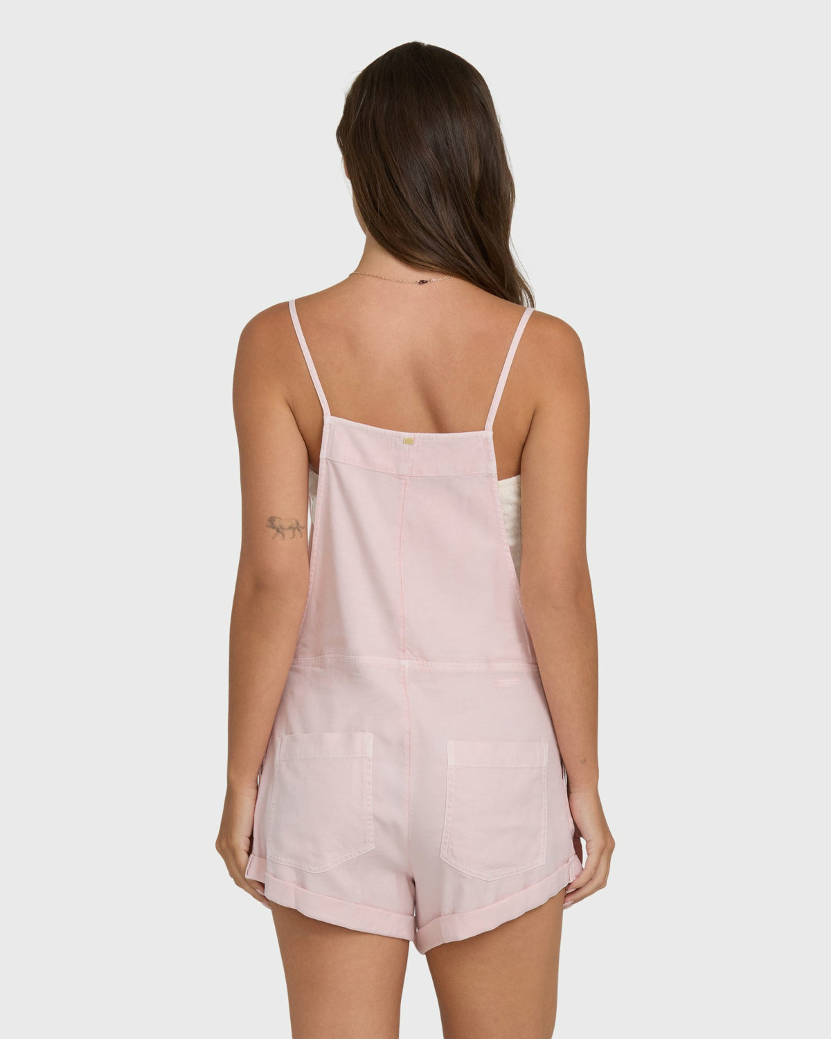 Billabong Women's Wild Pursuit Yarn-Dyed Overalls - Rosewater