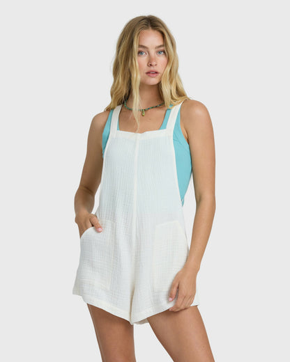 Billabong Women's Beach Crush Romper - Salt Crystal