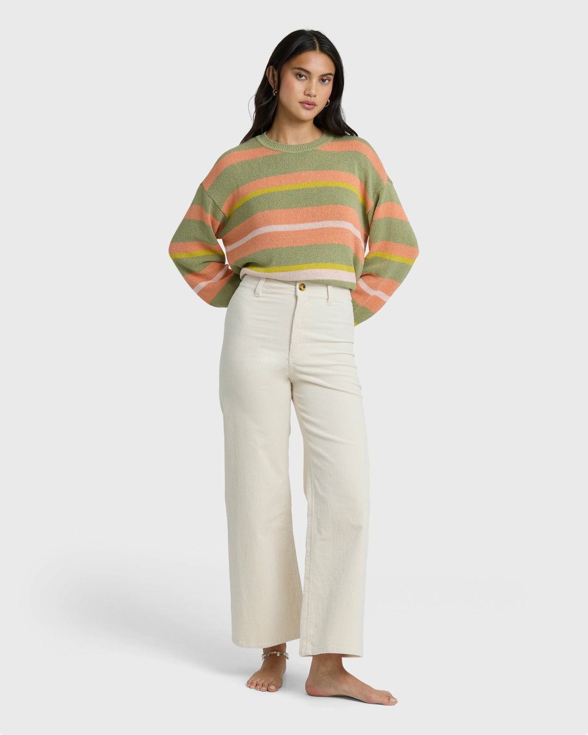 Billabong Women's Free Fall High-Waist Twill Pants - Sea Salt