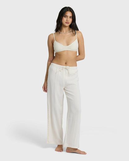 Billabong Women's Feelin Fine Pants - White Cap