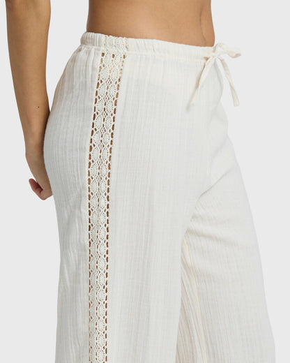 Billabong Women's Feelin Fine Pants - White Cap