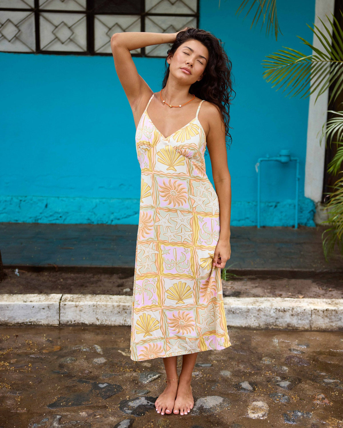 Billabong Women's Summer Babe Midi Dress - Sweet Lilac
