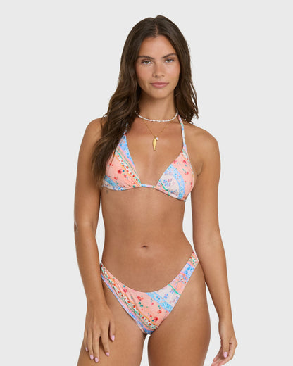 Billabong Women's Daisy Chain Multi Triangle Bikini Top - Pale Peach