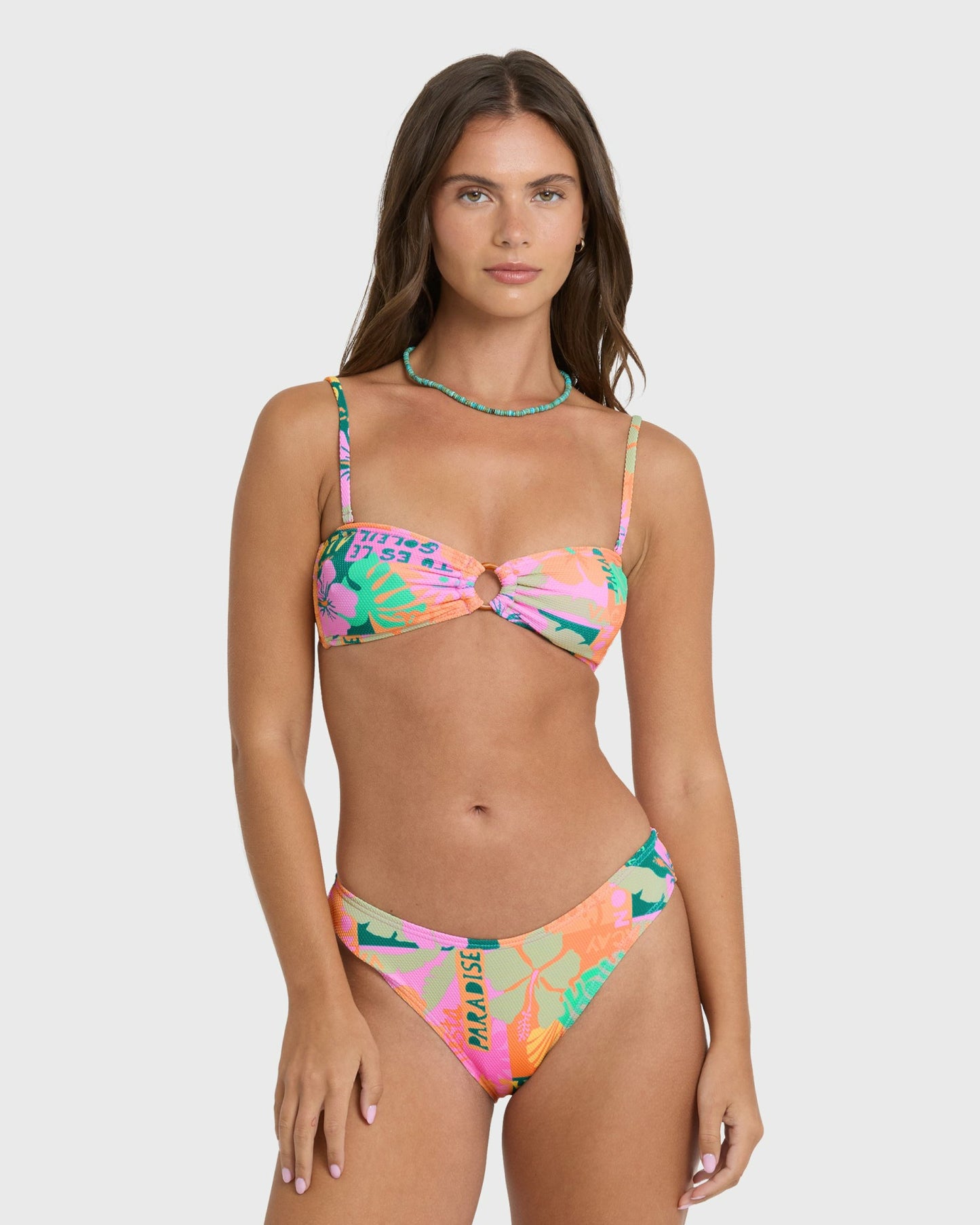 Billabong Women's Sunscape Rio Bandeau Bikini Top - Deep Lagoon