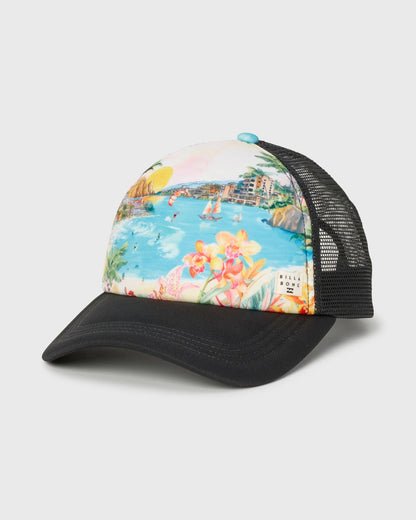 Billabong Women's Heritage Mashup Trucker Hat - Ocean Spray