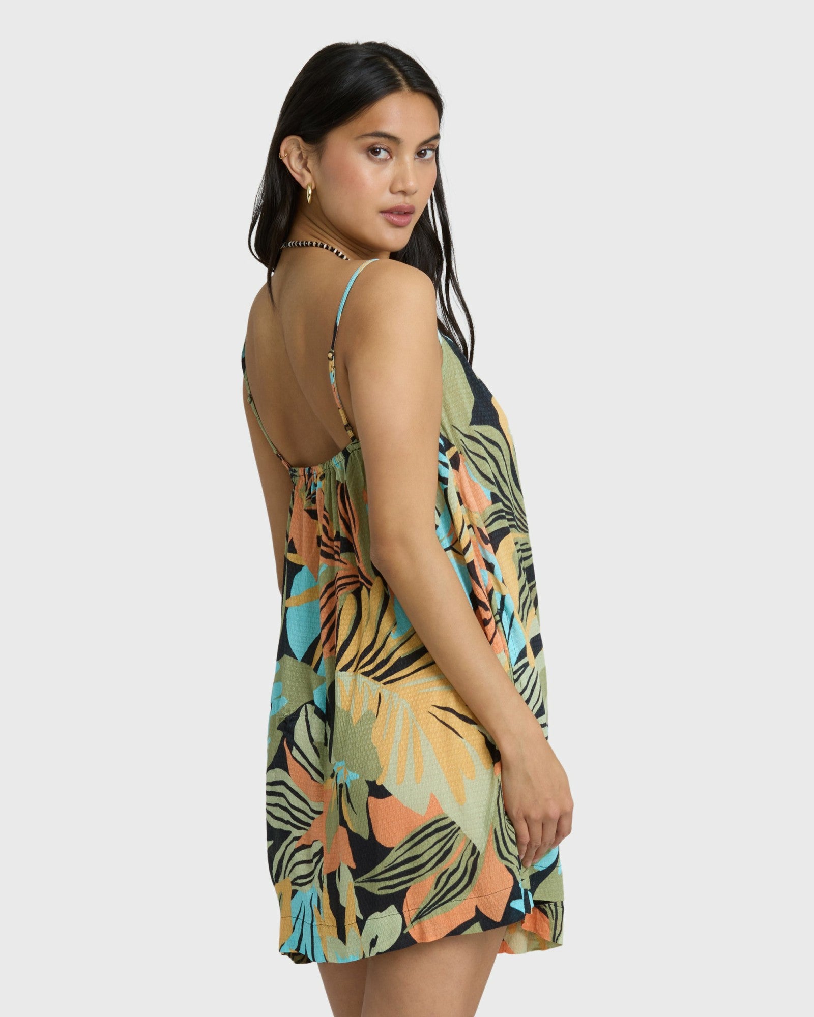 Billabong Women's Beach Song Printed Mini Dress - Black Multi