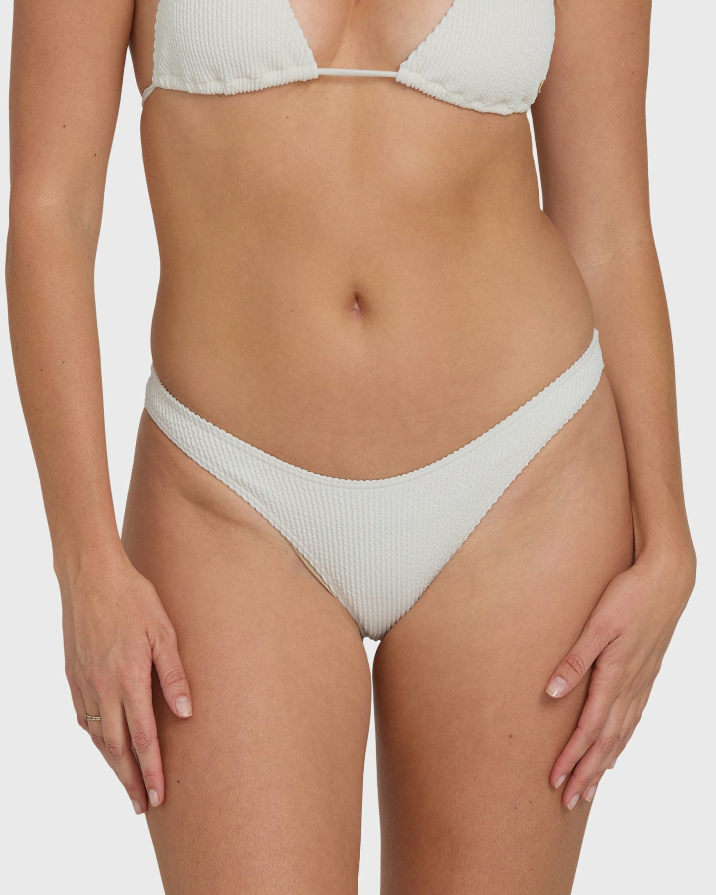 Billabong Women's Summer Hi Hike Bikini Bottoms - Salt Crystal