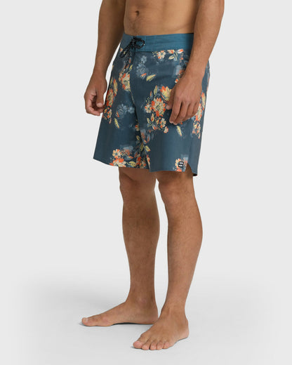 Billabong Men's Good Times Pro 18\" Boardshorts - Dark Denim Multi - Dark Denim