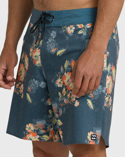 Billabong Men's Good Times Pro 18\" Boardshorts - Dark Denim Multi - Dark Denim