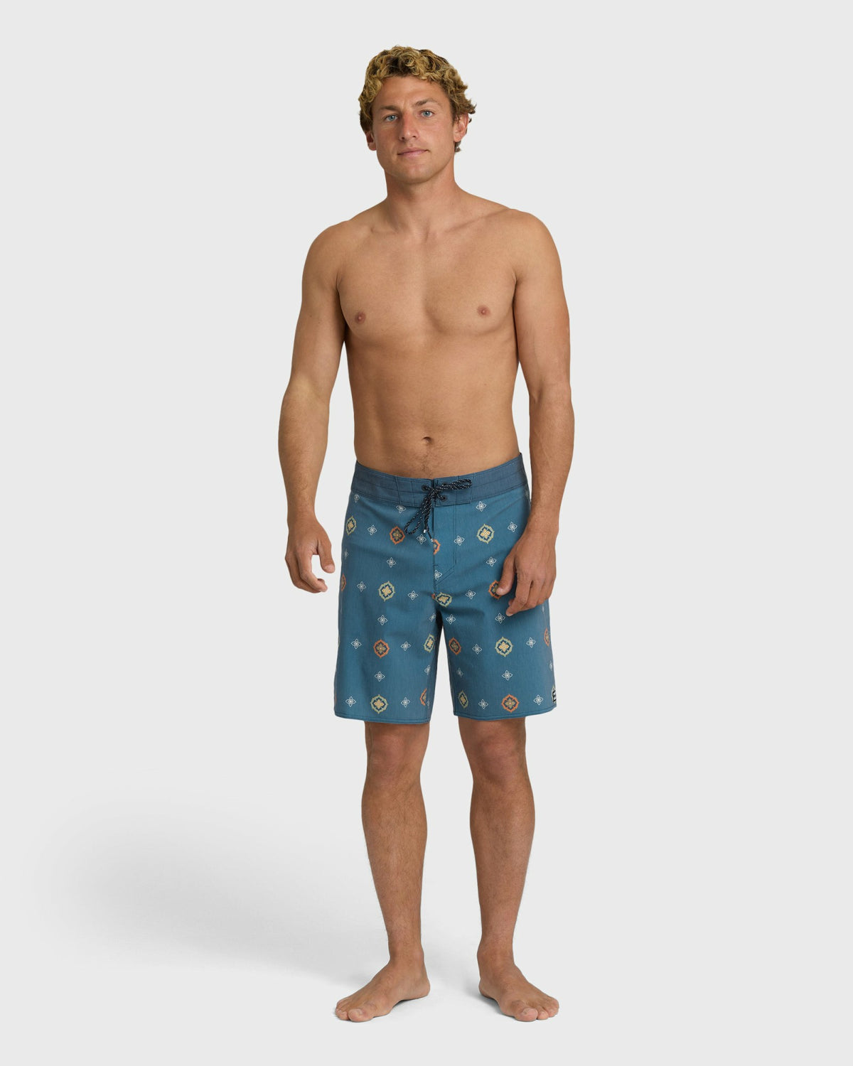 Billabong Men's Sundays Pro 19\" Boardshorts - Real Teal Multi - Real Teal