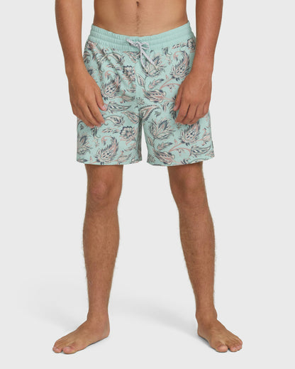 Billabong Men's Good Times Layback 16\" Trunks - Clearly Aqua