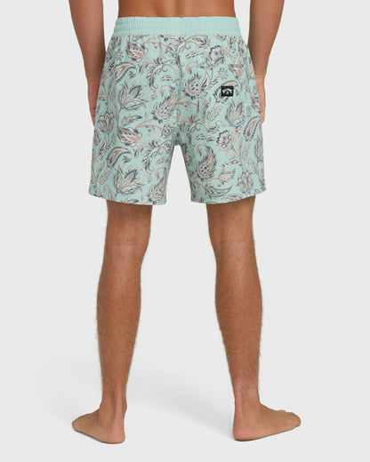 Billabong Men's Good Times Layback 16\" Trunks - Clearly Aqua