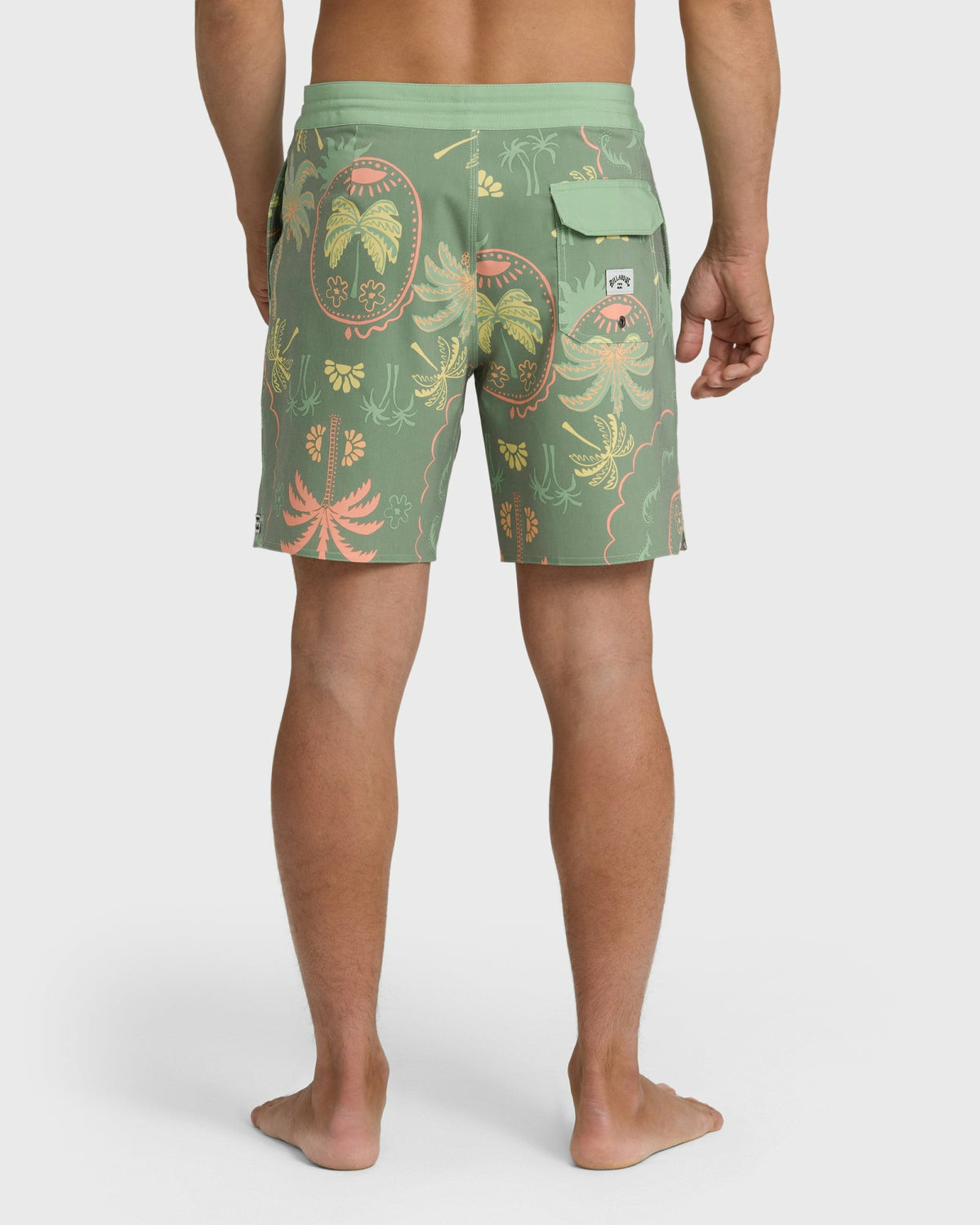 Billabong Men's Good Times Lo Tide 18\" Boardshorts - Sea Spray Multi - Sea Spray