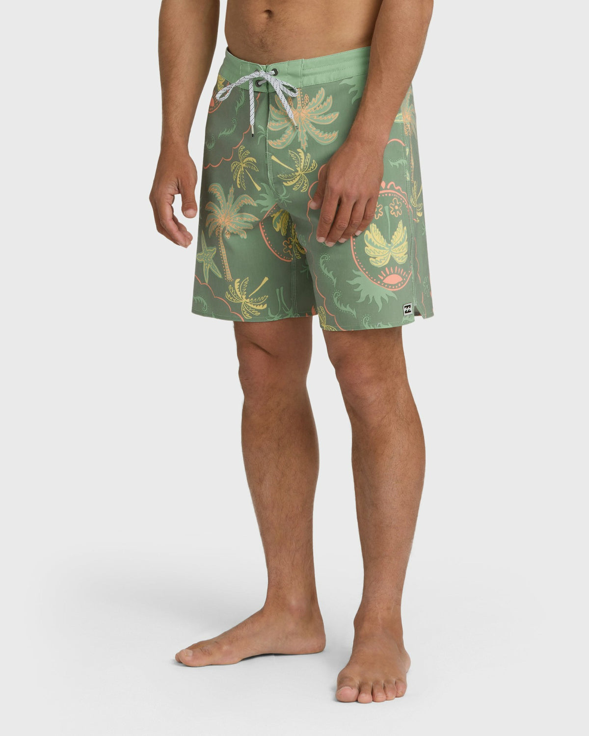 Billabong Men's Good Times Lo Tide 18\" Boardshorts - Sea Spray Multi - Sea Spray