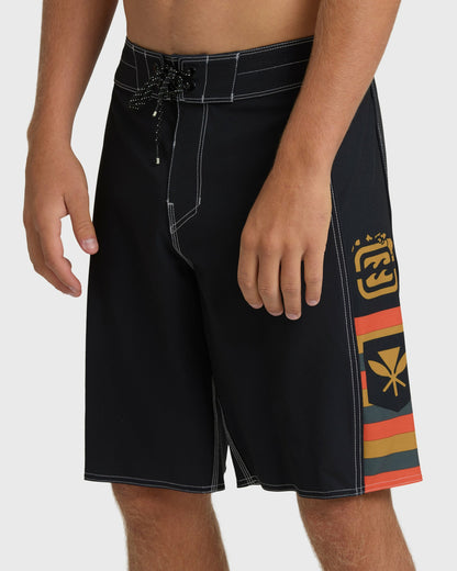 Billabong Men's Dbah Hi 2.0 Pro 19\" Boardshorts - Black - Black