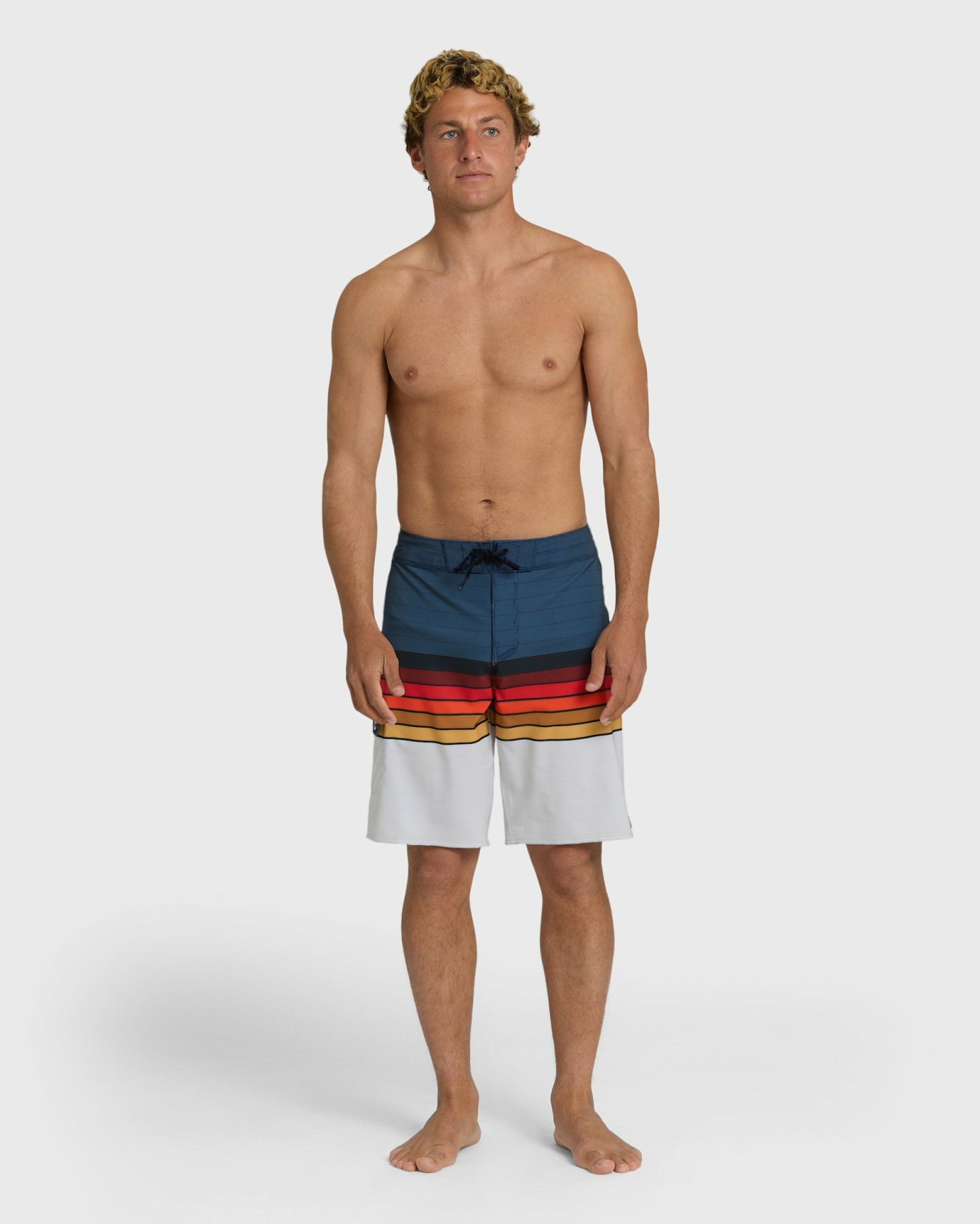 Billabong Men's All Day Stripe Pro 20\" Boardshorts - Sunset Ocean Multi - Sunset Ocean