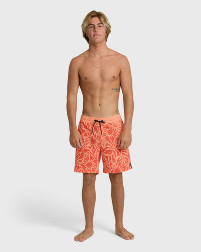 Billabong Men's Good Times Layback 16\" Trunks - Cantaloupe