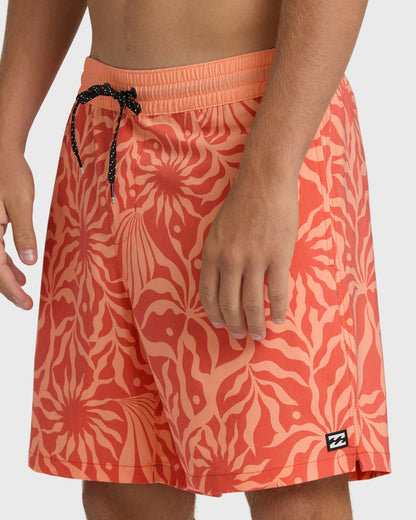 Billabong Men's Good Times Layback 16\" Trunks - Cantaloupe