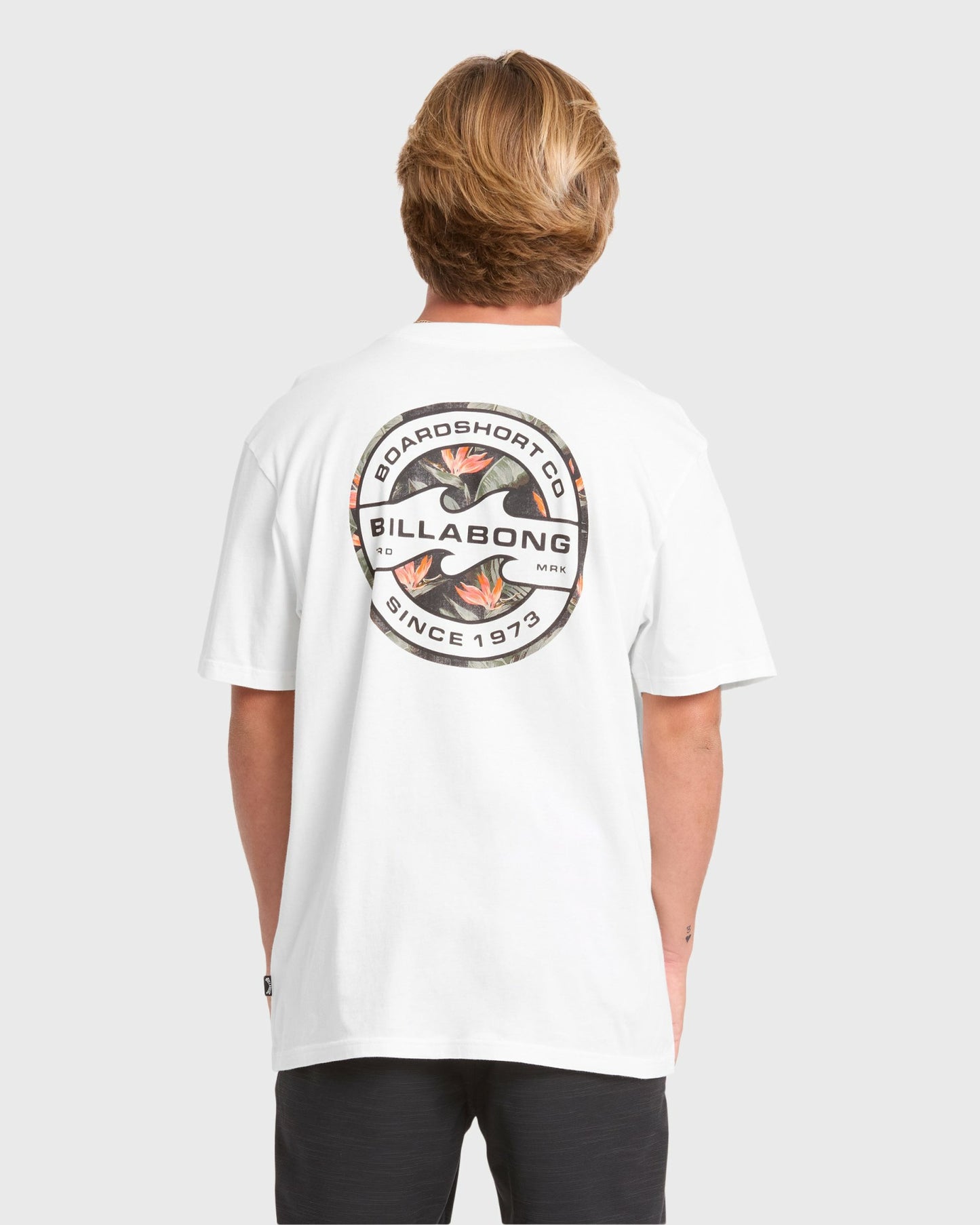 Billabong Men's Hollow Premium Short Sleeve Knit T-Shirt - Off White