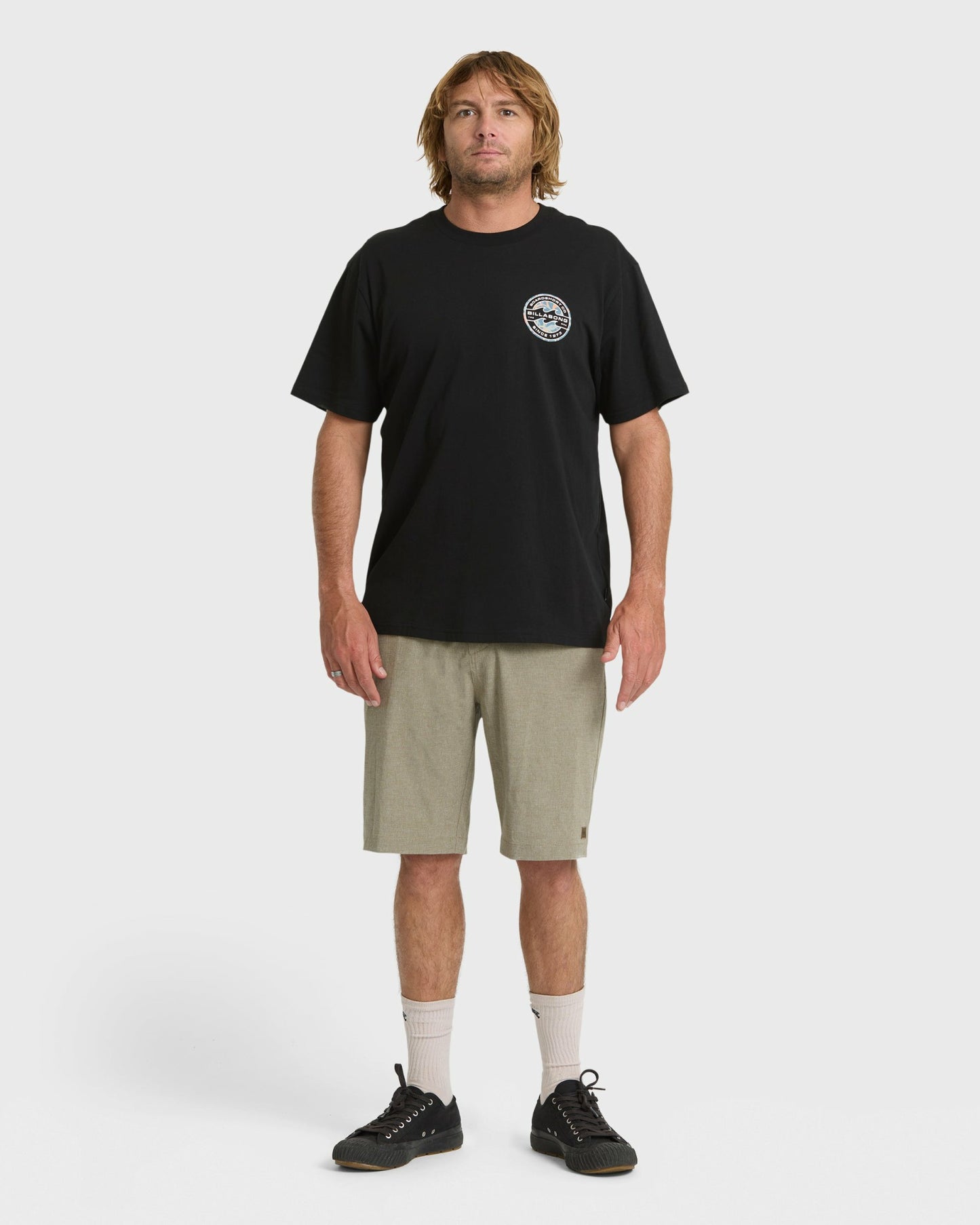 Billabong Men's Hollow Premium Short Sleeve Knit T-Shirt - Black