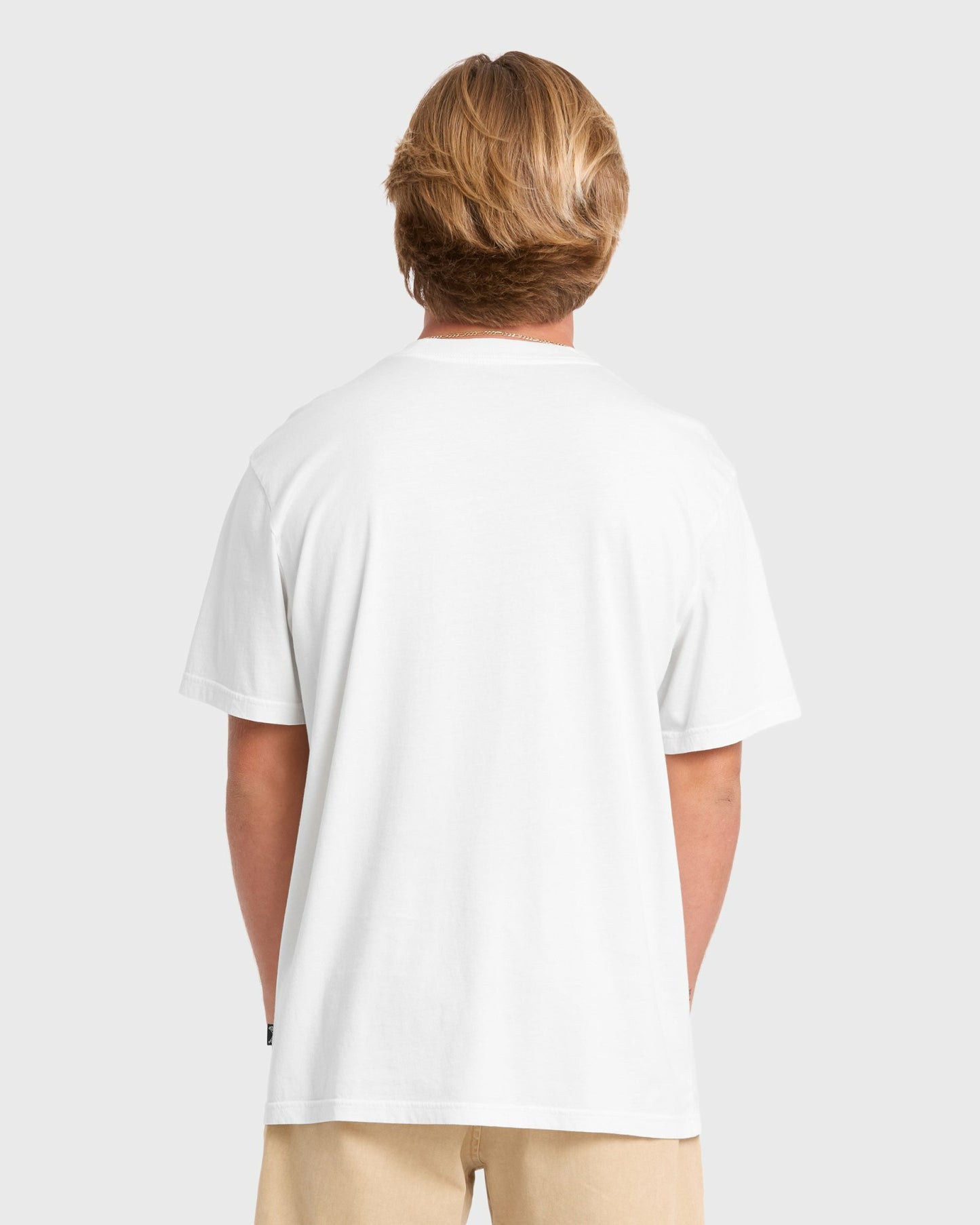 Billabong Men's Quarter Premiumss Short Sleeve Knit T-Shirt - Off White