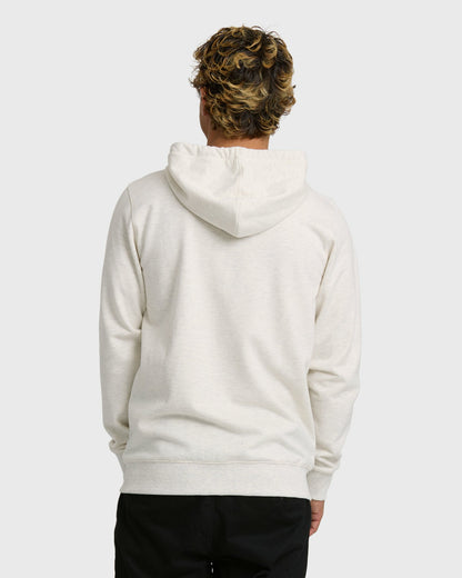 Billabong Men's All Day Zip Front Hoodie - Oatmeal Heather.
