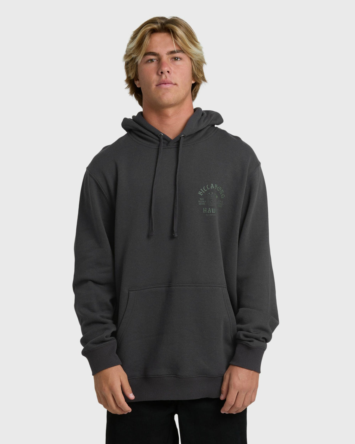 Billabong Men's Island Chain Hawaii Pullover Hoodie - Black