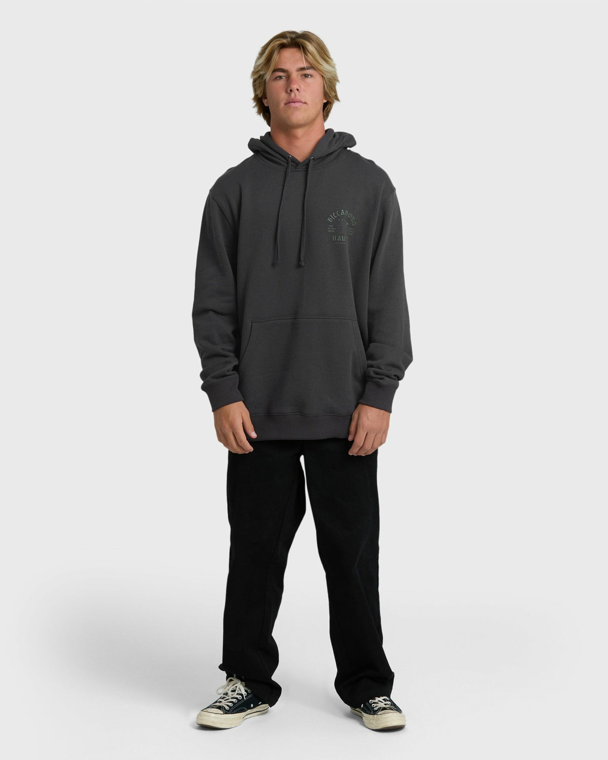 Billabong Men's Island Chain Hawaii Pullover Hoodie - Black