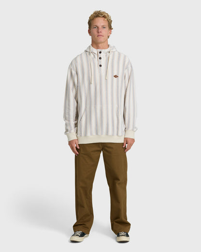 Billabong Men's Rancho Pullover YD Pullover Hoodie - Oatmeal