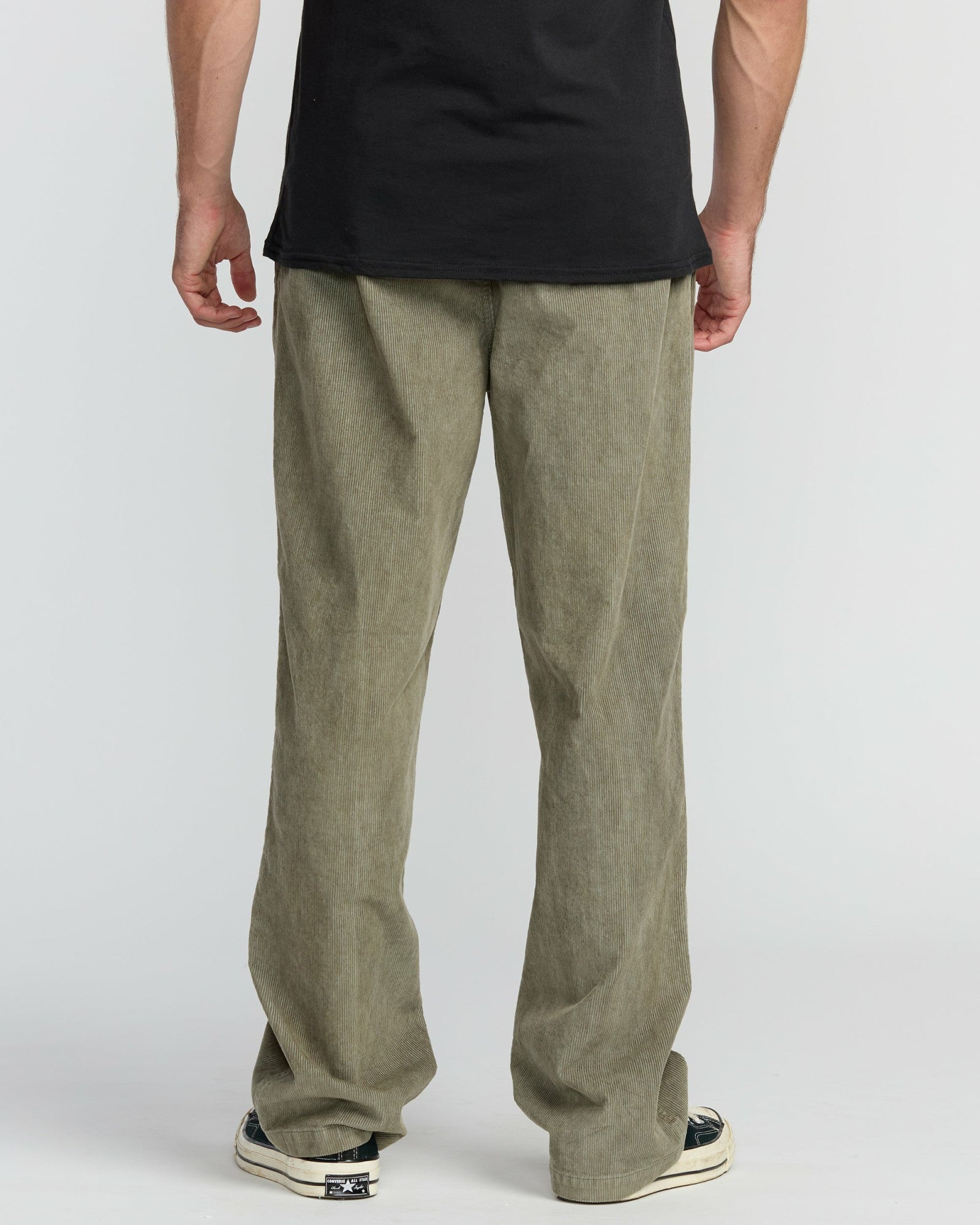 Billabong Men's Larry Elastic Waist Corduroy Pants - Green Ash