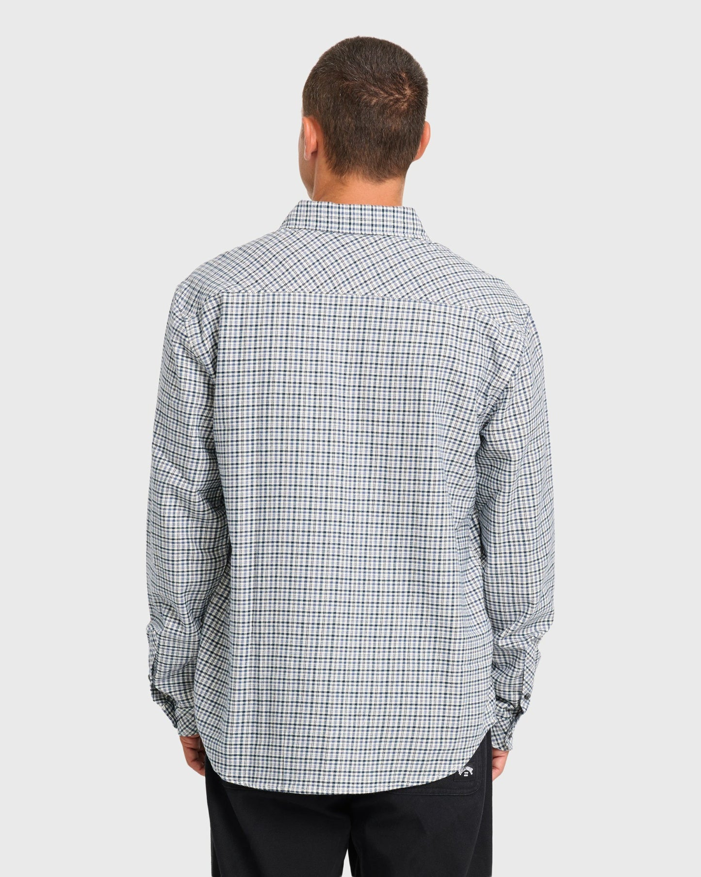 Billabong Men's Coastline Long Sleeve Flannel Shirt - Off White