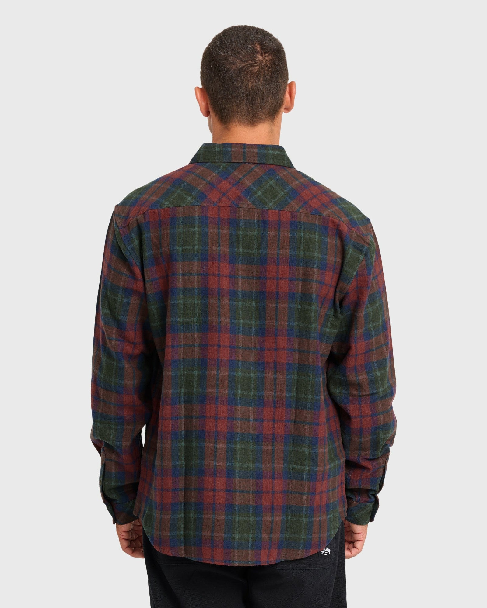 Billabong Men's Coastline Long Sleeve Flannel Shirt - Tortoise Shell