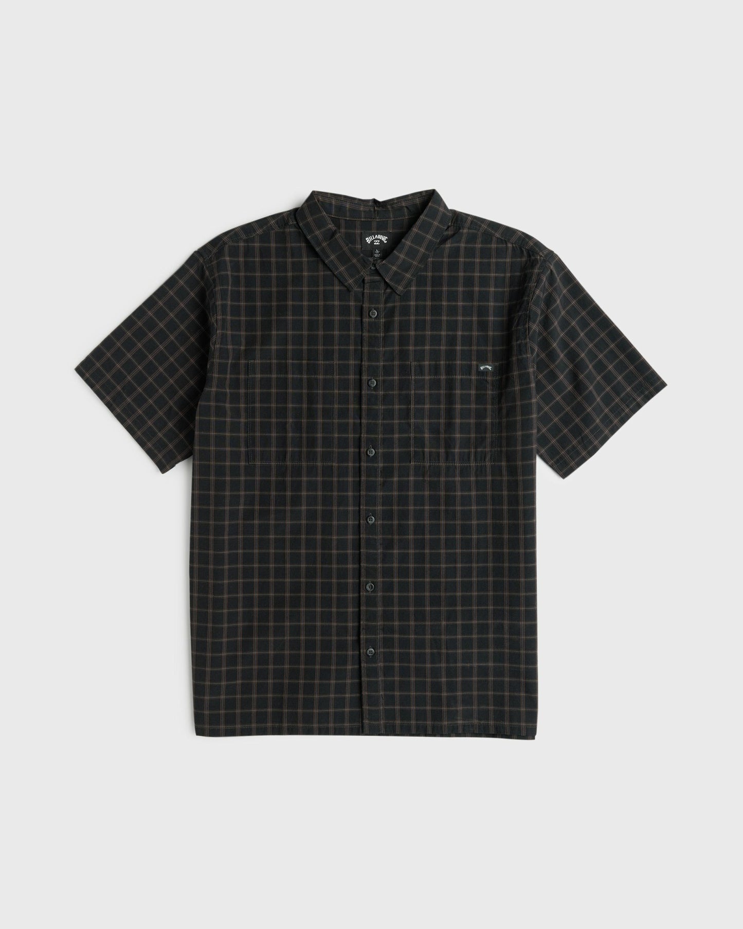 Billabong Men's Vista Short Sleeve Woven Shirt - Phantom