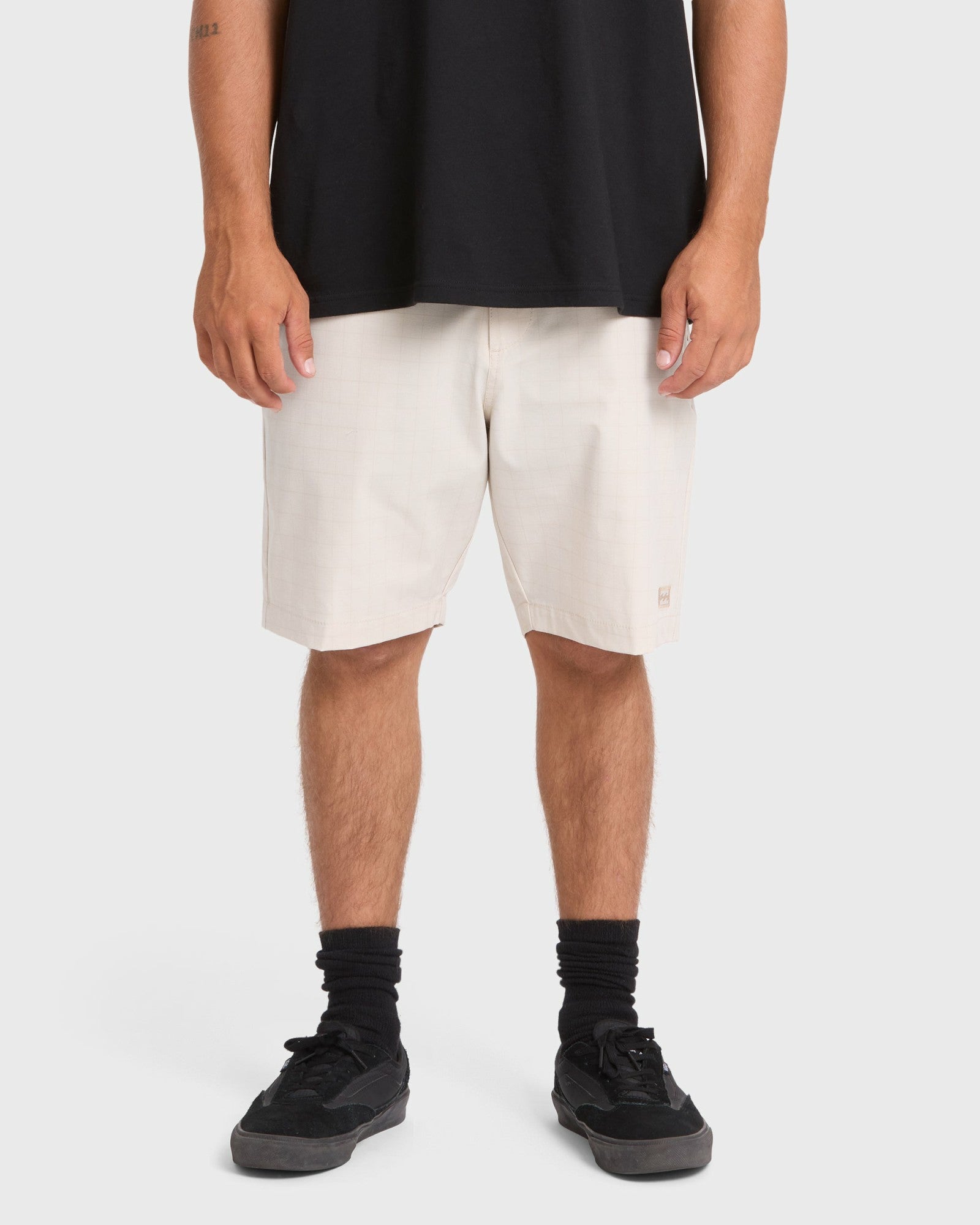 Billabong Men's Crossfire Submersible 19\" Amphibian Hybrid Shorts - Oatmeal Heather