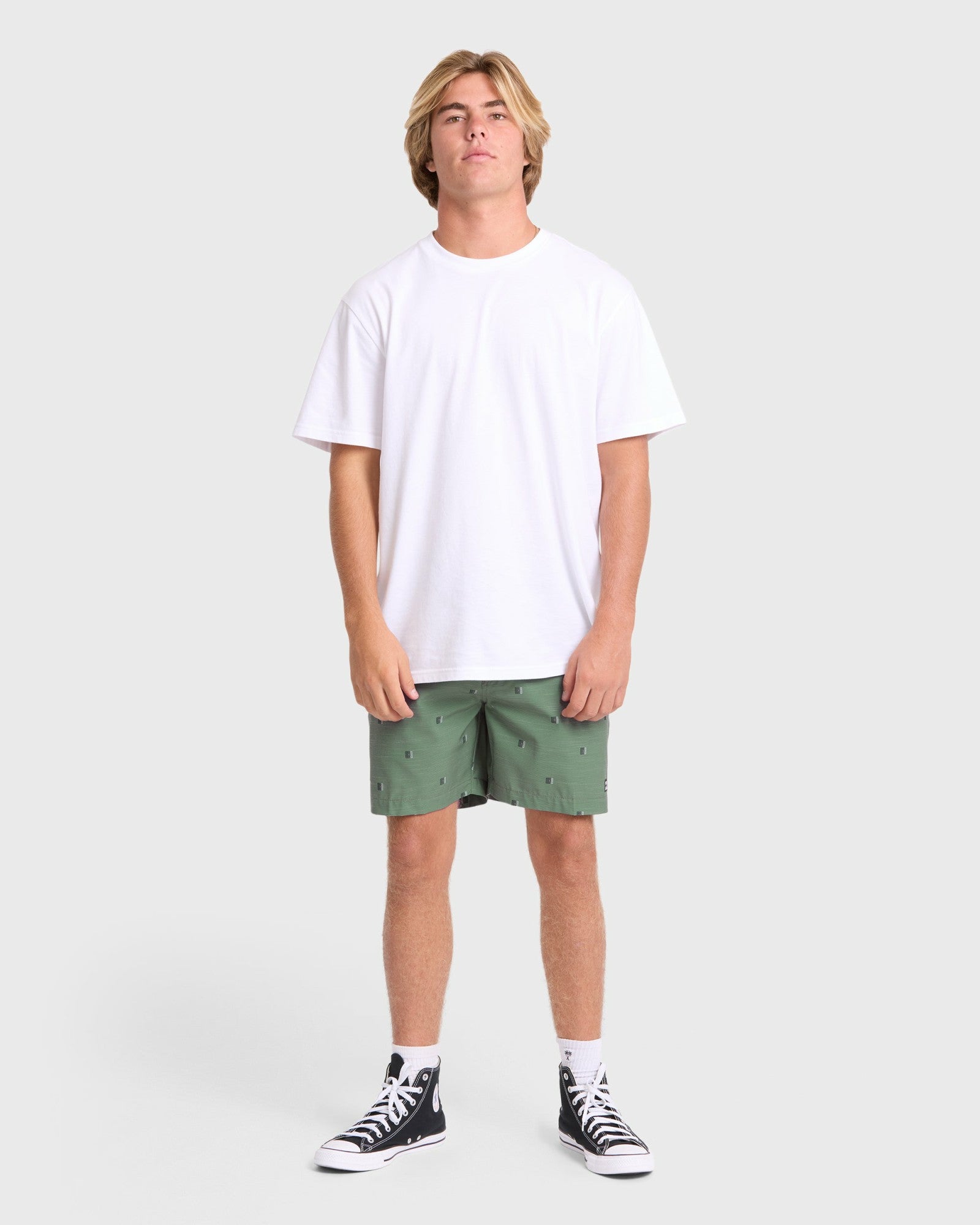 Billabong Men's Crossfire Submersible 17\" Amphibian Hybrid Shorts - Laurel Wreath