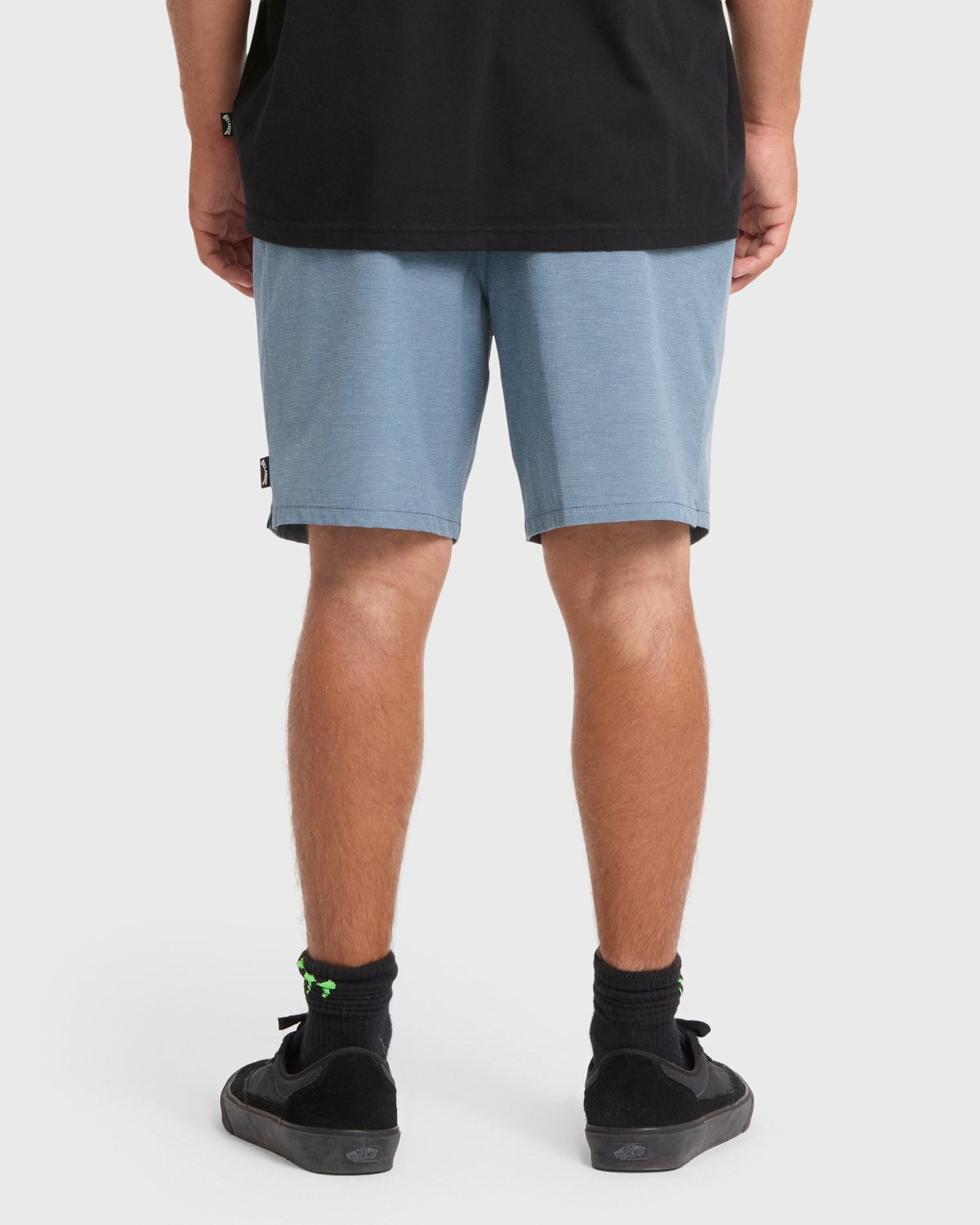 Billabong Men's Crossfire Elastic Wave Washed 18\" Amphibian Hybrid Shorts - China Blue