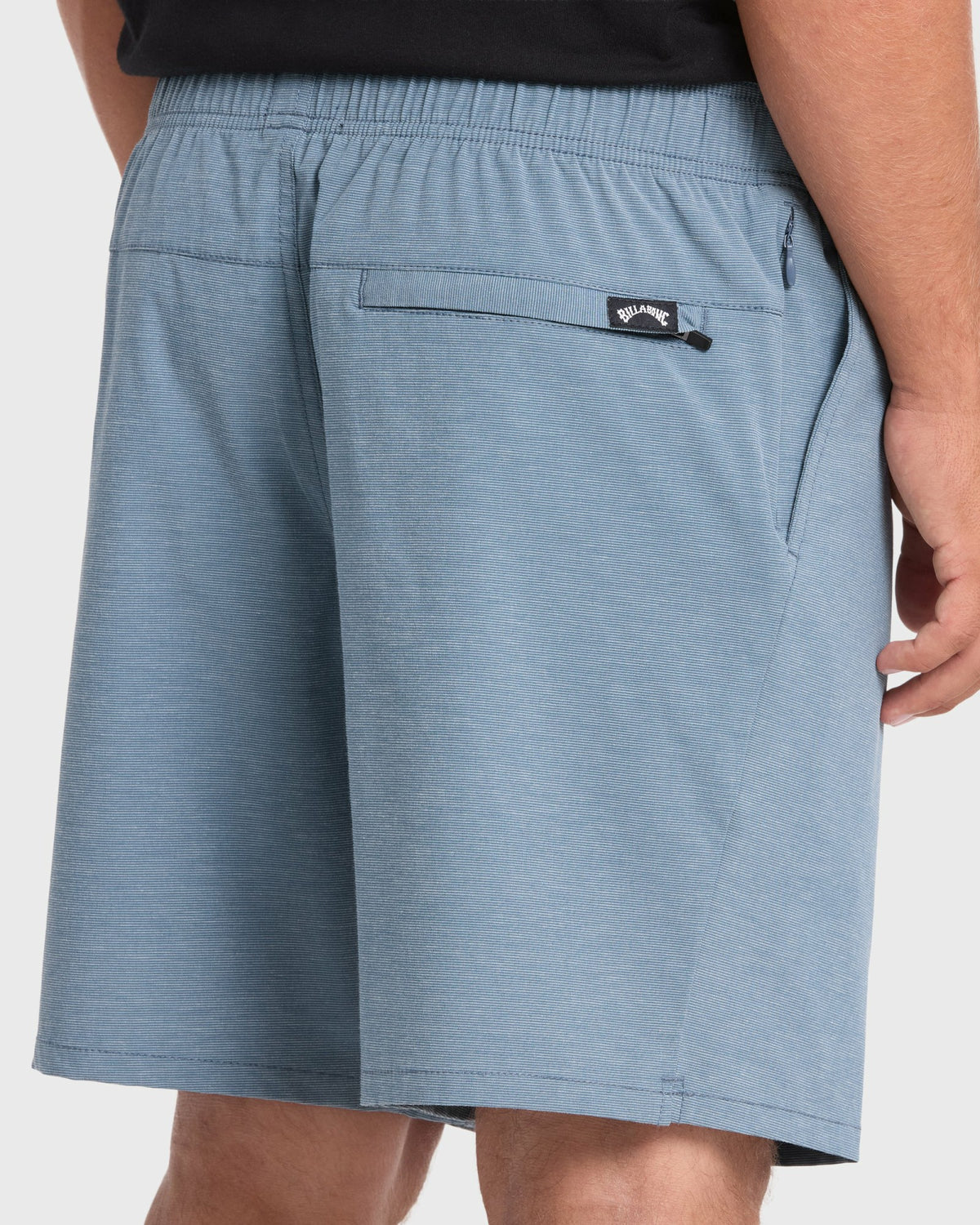 Billabong Men's Crossfire Elastic Wave Washed 18\" Amphibian Hybrid Shorts - China Blue