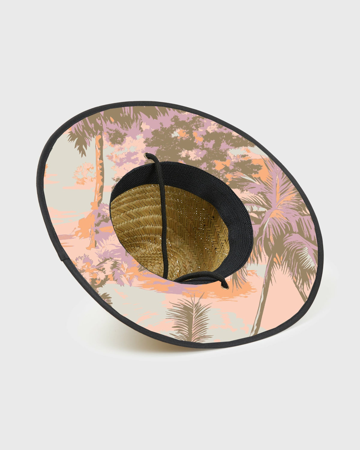 Billabong Men's Tides Print Straw Lifeguard Hat - Peach