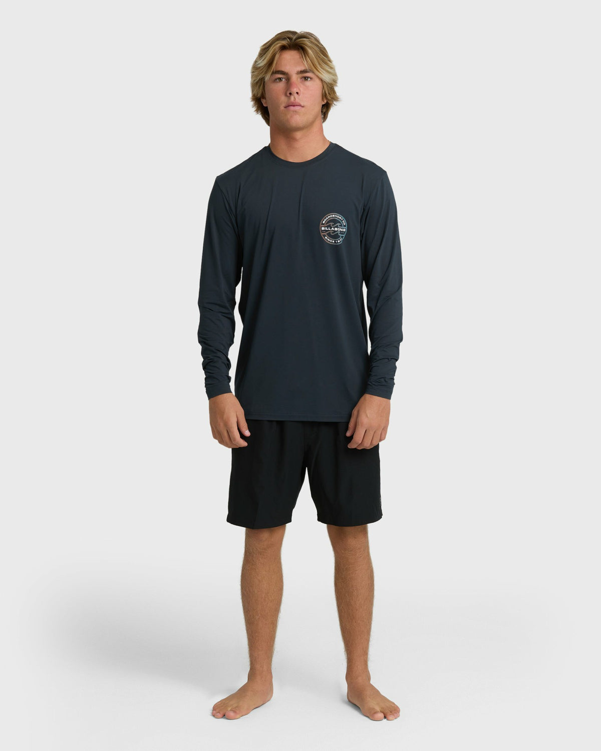 Billabong Men's Hollow Loose Fit Long Sleeve Surf Tee - Navy