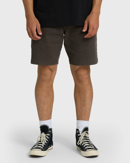 Billabong Men's 73 Wave Washed Chino Shorts - Raven