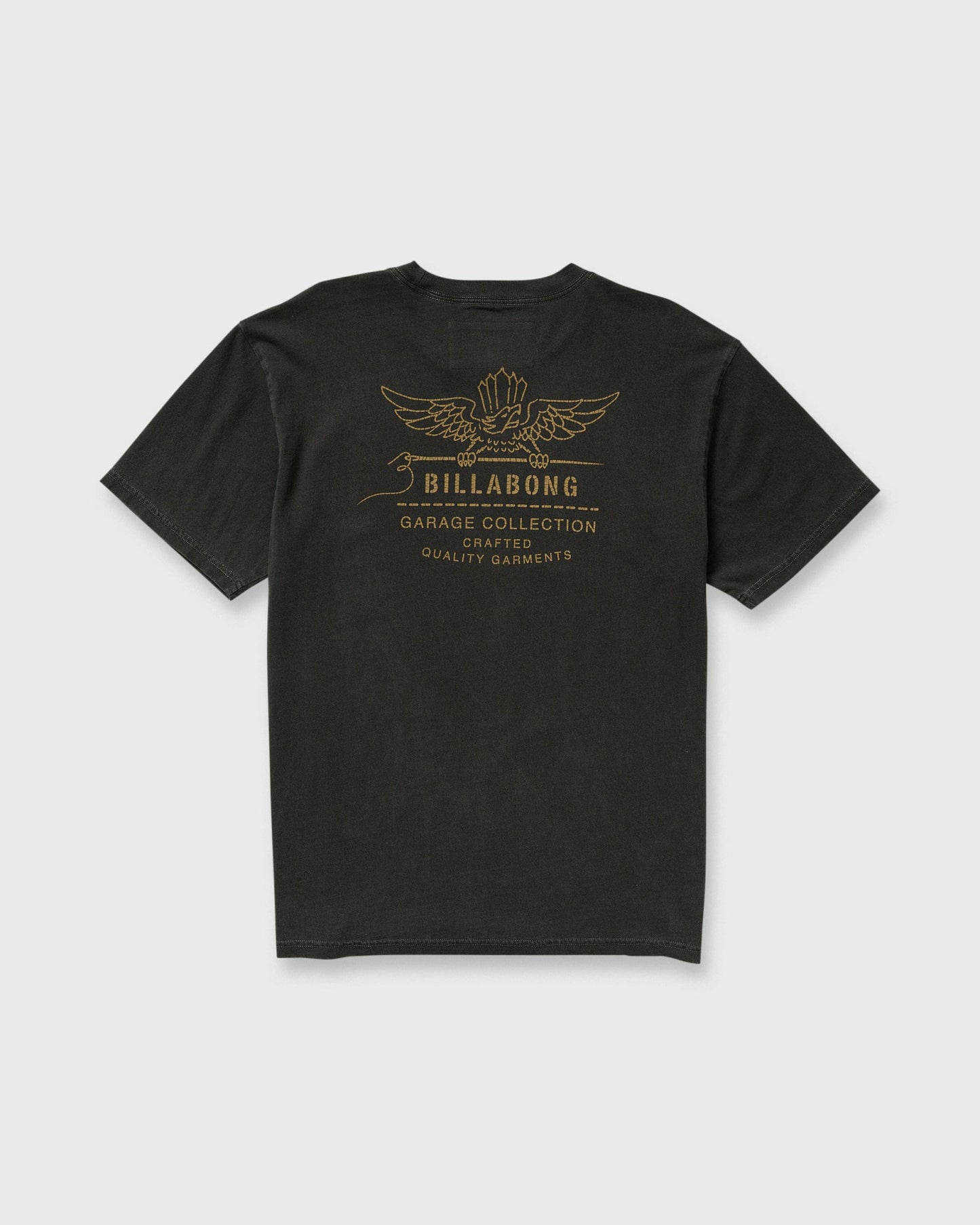 Billabong Men's Wingspan Garage Regular Short Sleeve T-Shirt - Washed Black