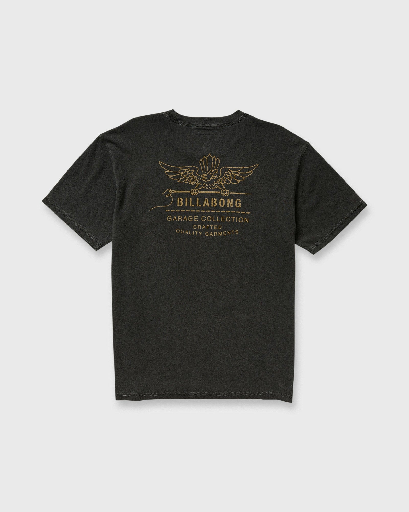 Billabong Men's Wingspan Garage Regular Short Sleeve T-Shirt - Washed Black